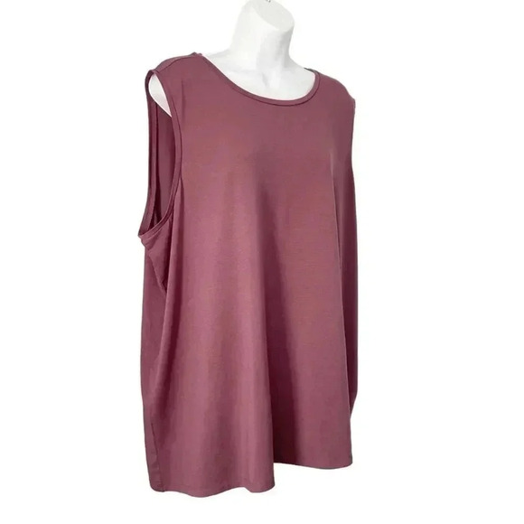 NWT Eileen Fisher Fine Jersey Crew Neck Tank Fig size 3X - Picture 2 of 8